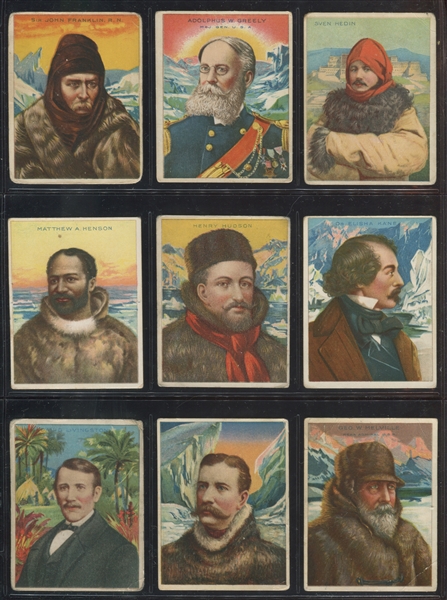 T118 Hassan Cigarettes World's Greatest Explorers Complete Set of (25) Cards