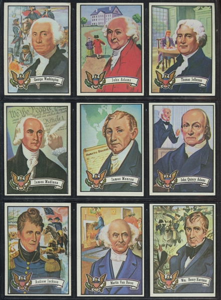 1972 Topps U.S. Presidents Complete Set of (43) Cards