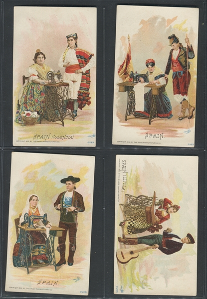 H639 Singer Sewing Costumes of All Nations Complete Set of (36) Cards