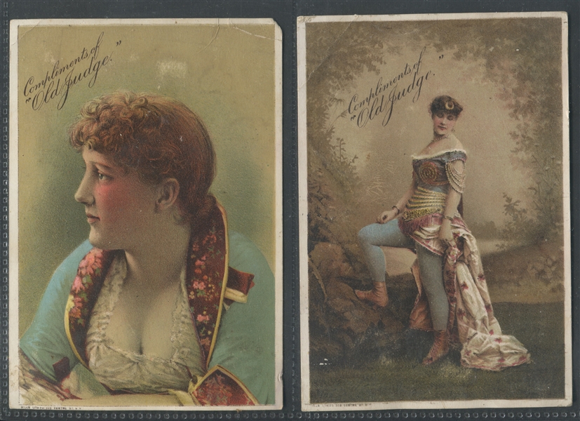 Great Lot of (7) Goodwin Old Judge / Gypsy Queen Advertising Trade Cards