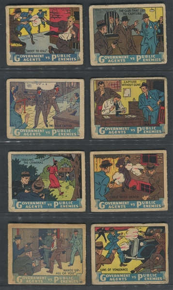 R61 M. Pressner Government Agents vs. Public Enemies Complete Set of (24) Cards