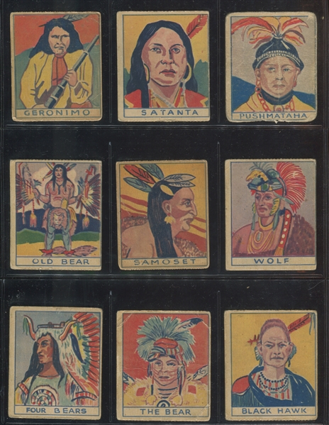 R129 Series of 48 American History Partial Set (28/48) Cards