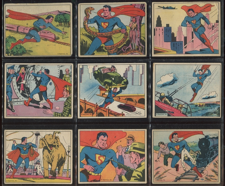 R145 Gum Inc Superman Complete Low Number Set of (48) Cards