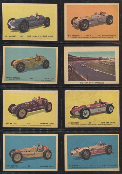V338-2 Parkhurst Indianapolis Speedway Winners Complete Set of (50) Cards