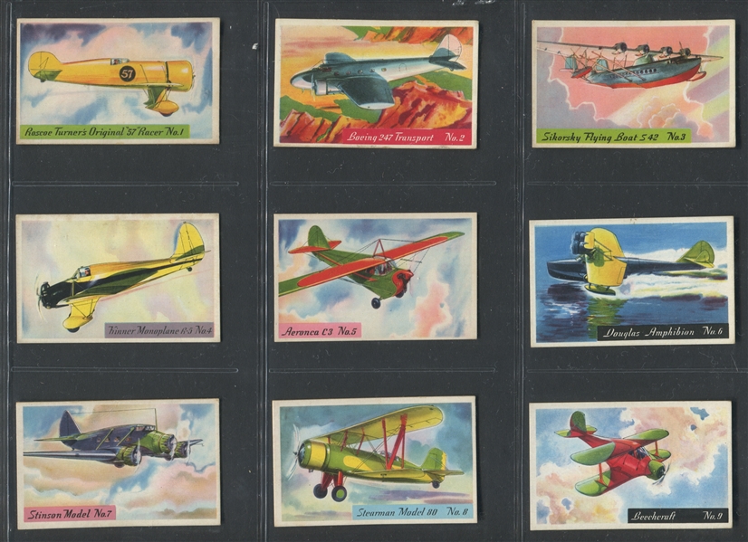 F277-1 Heinz Rice Flakes Famous Airplanes Complete Set of (25) 