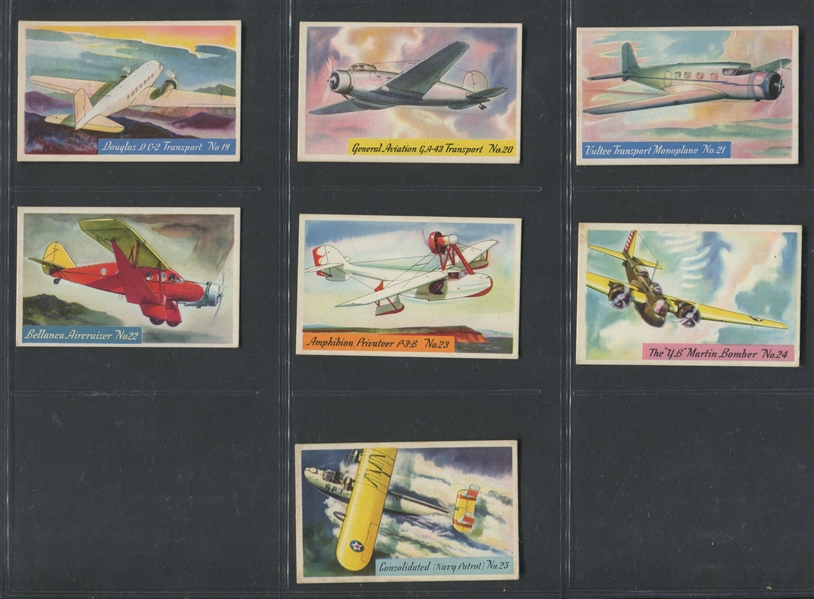 F277-1 Heinz Rice Flakes Famous Airplanes Complete Set of (25) 