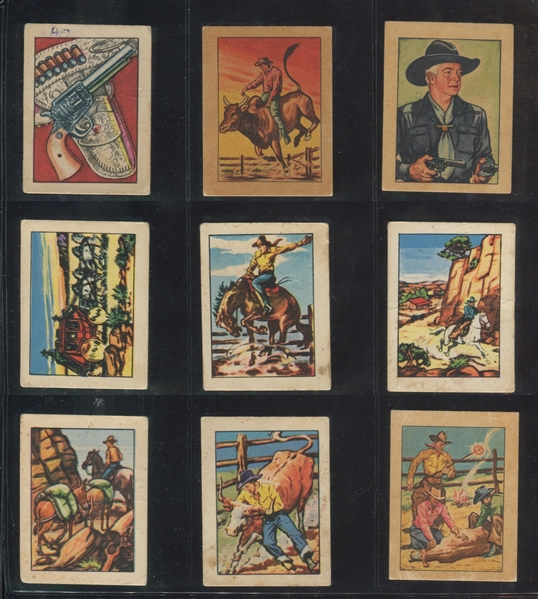 F278-12 Post Cereal & Fyna Hopalong Cassidy (New Zealand) Mixed Complete Set of (36)