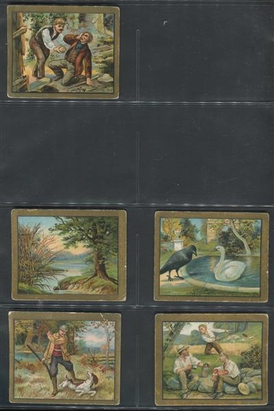 T57 Turkish Trophies Fables Series Partial Set of (55/100) Cards