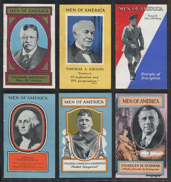 H572 Stevens-Davis Men of America Lot of (53) Booklets and Book Holder