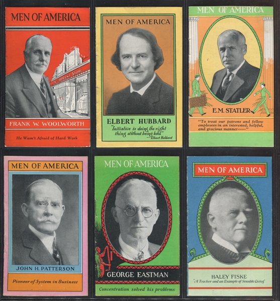 H572 Stevens-Davis Men of America Lot of (53) Booklets and Book Holder