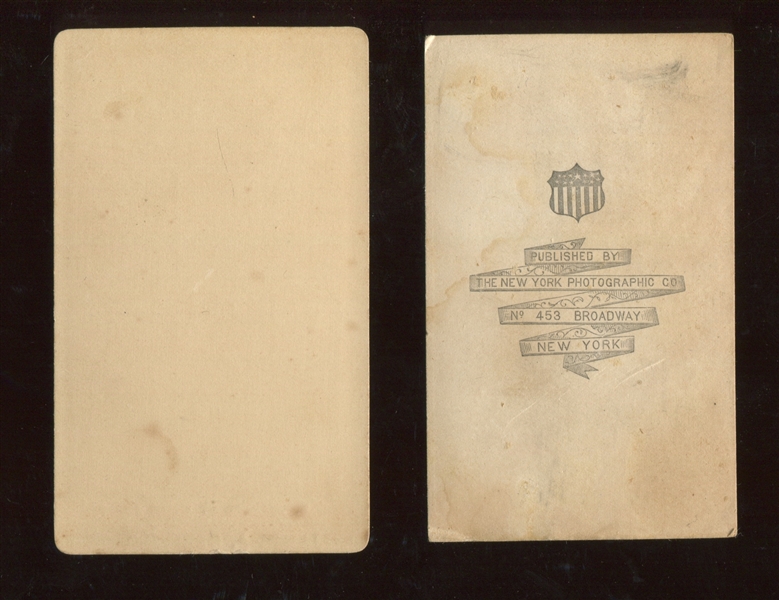 Interesting Pair of Presidential CDV's with Garfield and A. Johnson