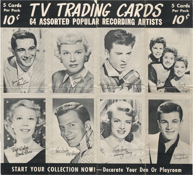 1950's Exhibit Poster with Recording Artists