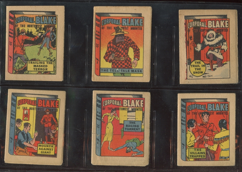 R25 Goudey Thrilling Stories Corporal Blake Near Complete Set (6/8) Booklets