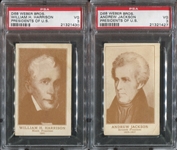 D68 Weber Brothers Presidents of the United States Lot of (4) PSA-Graded Cards