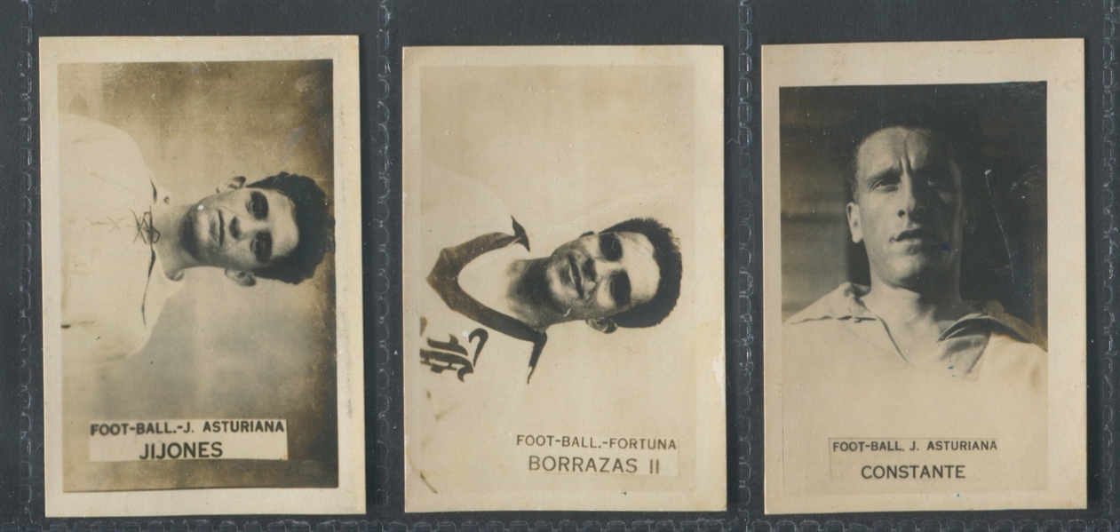 1920's Aguilitas (Cuba) Lot of (16) Cards With Soccer Players