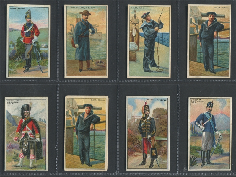 T81 Recruit Cigarettes Military Series Lot of (22) Non-Diecut Cards