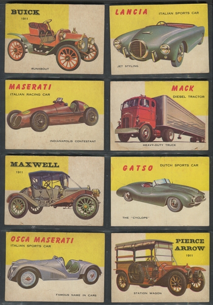 1954 Topps World on Wheels Complete 1-160 Low Number Set
