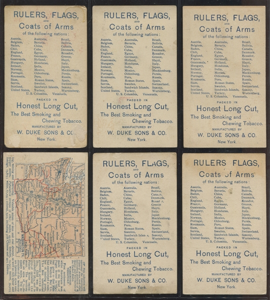 N126/N133 Duke Honest Long Cut Rulers & Governors Lot of (7) Cards