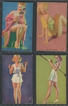 W424-M5 Mutoscope Hot Cha Girls Lot of (4) Cards