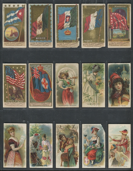 Mixed Lot of (23) Smaller N Cards with Allen & Ginter and Duke Examples