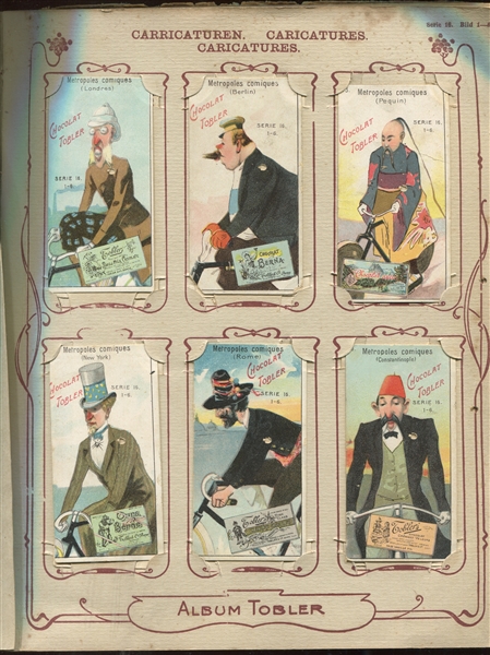 Fantastic Tobler (Switzerland) Album of (180) Chocolate Cards in (6) Card Sets