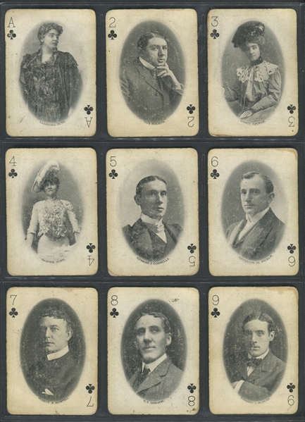 1910's Craddock's Medicated Blue Soap Movie Stars Card Deck (52/53)