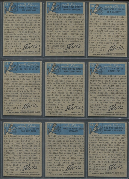 1956 Topps Elvis Complete Set of (66) Cards