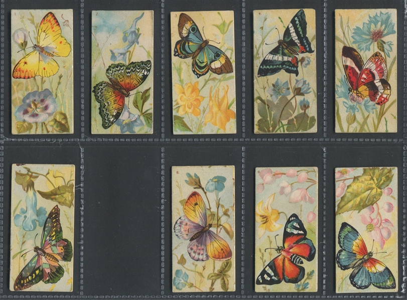 N217 Kinney Tobacco Butterflies Partial Set (39/60) Both Colors