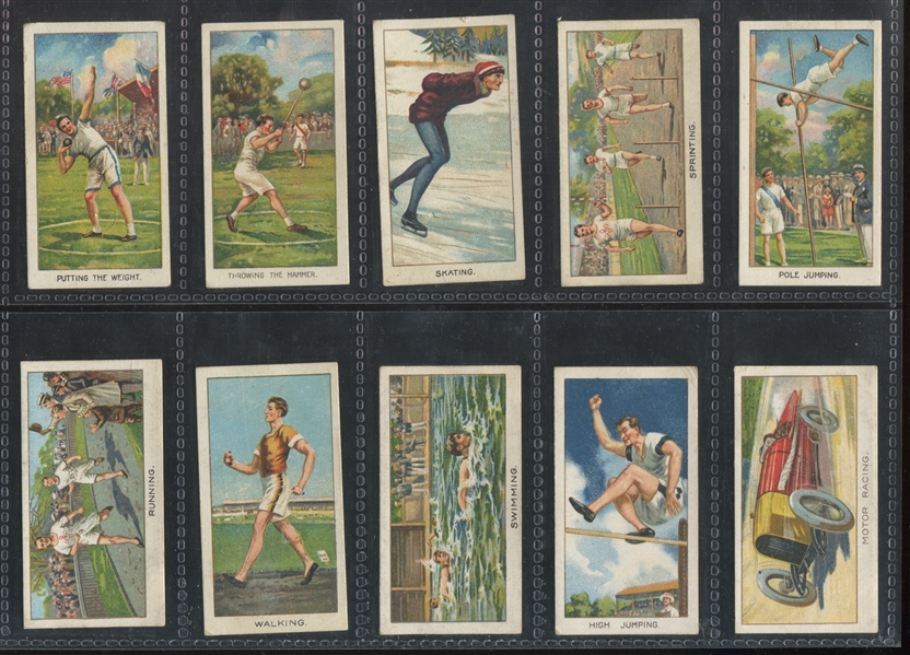 1924 Turf Cigarettes Sports Records Near set of (22/25) Cards