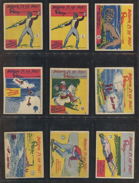 R21 Wolverine Gum Believe it or Not Lot of (9) Cards