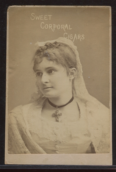 1880's Sweet Corporal Cigars Actress Cabinet