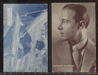 W-UNC Exhibit/Mutoscope Rudolph Valentino Lot of (2) Cards