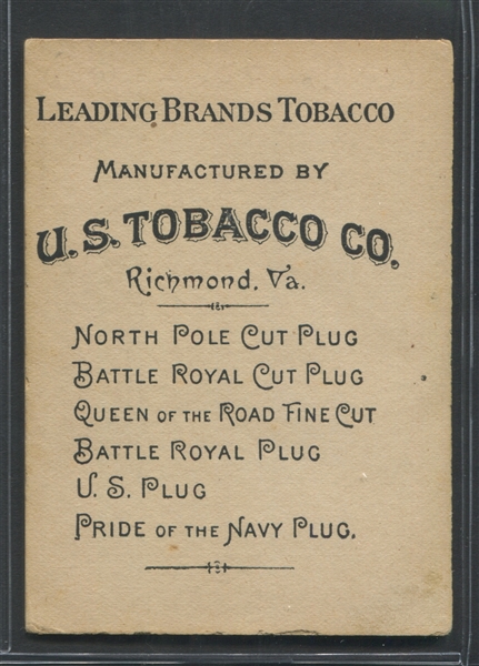 N541 U.S. Tobacco Actress Della Fox Type Card