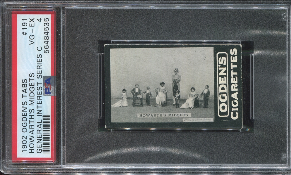 1902 Ogden's Tabs #191 Howarth's Midgets PSA4 VG-EX