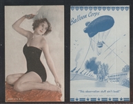 1940s Exhibit Cards Pin-Up/Novelties Scarce "Funland" Printed Backs Lot of (6)