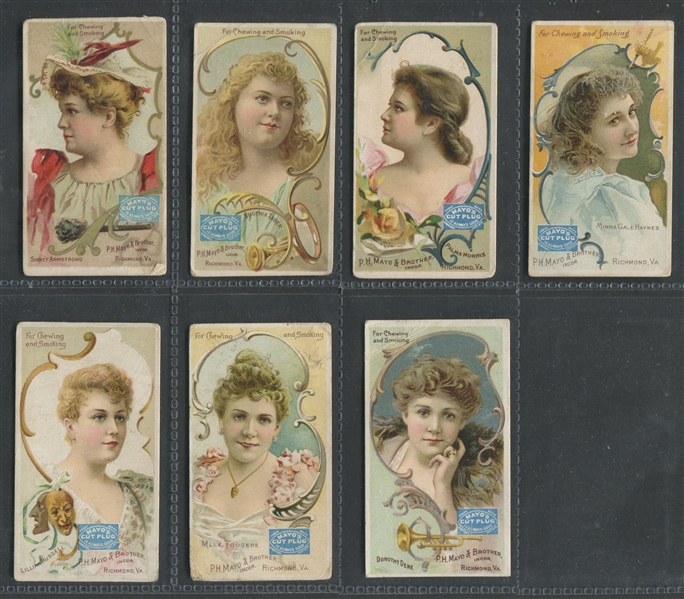 N295 Mayo Tobacco Actresses Lot of (7) Cards