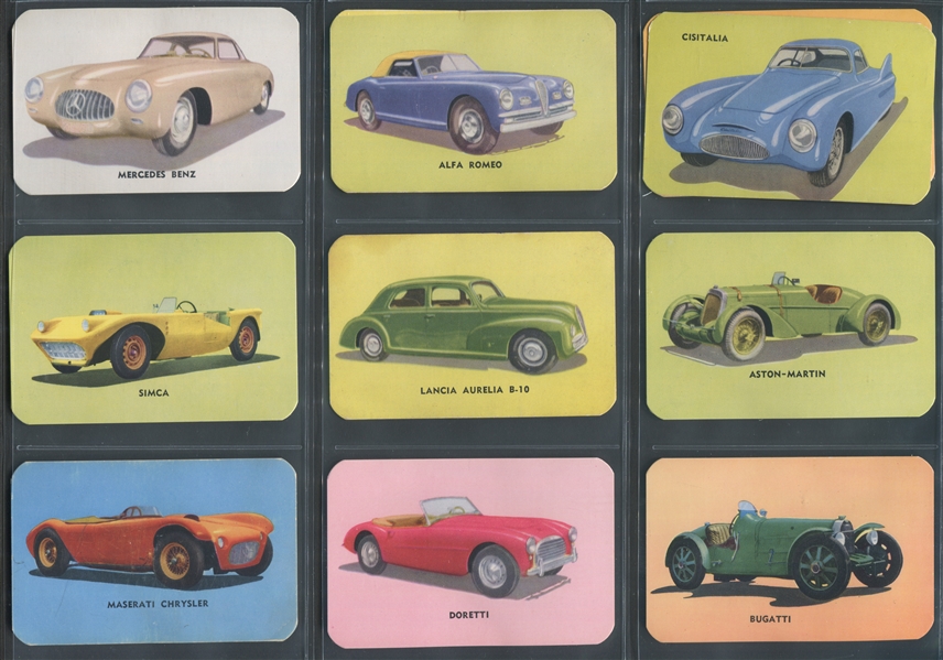 F77 Hood Ice Cream Sports Cars Lot of (22) Cards
