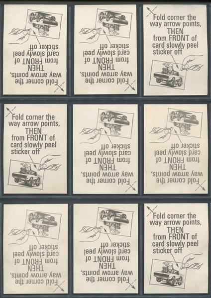 1973 Donruss Fabulous Odd Rods Complete Set of (66) Cards