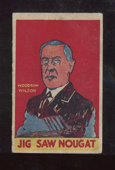 R115 Gold Bond Confectionery Presidents #28 Woodrow Wilson