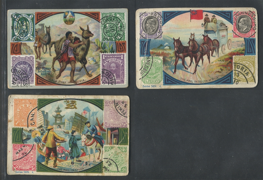 Mail in Foreign Lands lot of (7) Different Type Cards