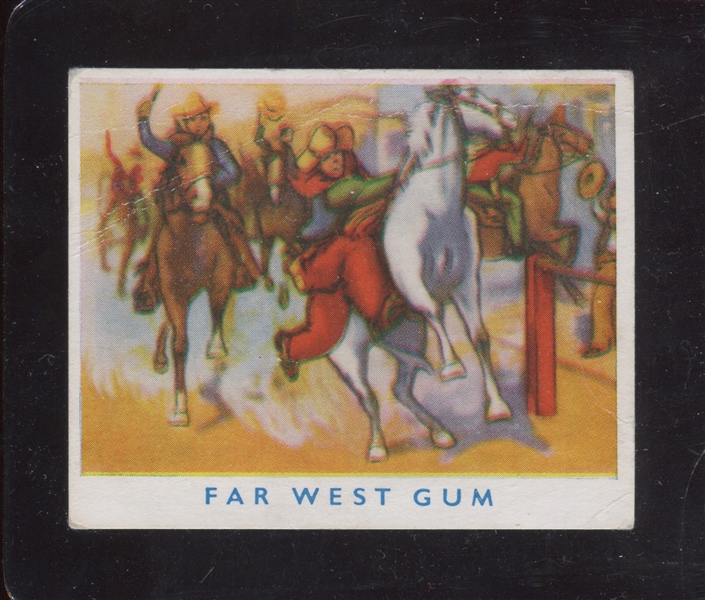 R172 Wild West Gum Belgian Chewing Gum Counterpart Type Card