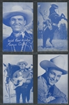 1950s Exhibit Western Blue Tint Lot of (20) Cards