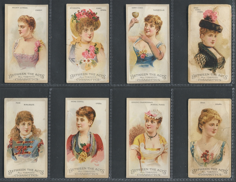 N348 Halls Between the Acts Theatrical Types Lot of (16) Cards
