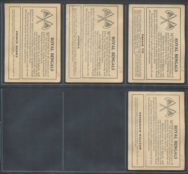 T103 Royal Bengals Souvenir Cards Lot of (13) Cards