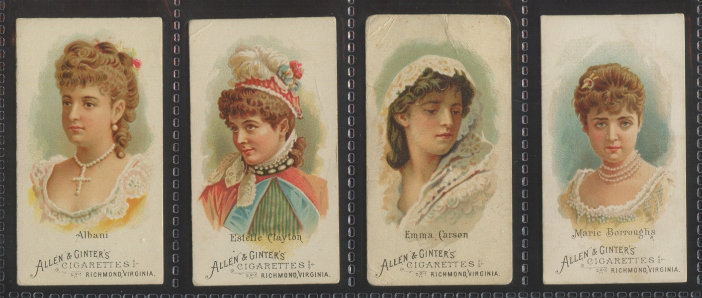 N26 Allen & Ginter World's Beauties (Series I) Lot of (24) Cards