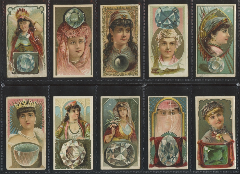N218 Kinney Tobacco Famous Gems of the World Complete Set of (25) Cards