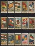 N10 Allen & Ginter Flags of All Nations (Series 2) Near Complete Set (44/50) Cards