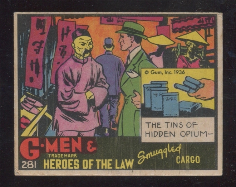 R60 Gum Inc G-Men and the Heroes of the Law #281 Smuggled Cargo
