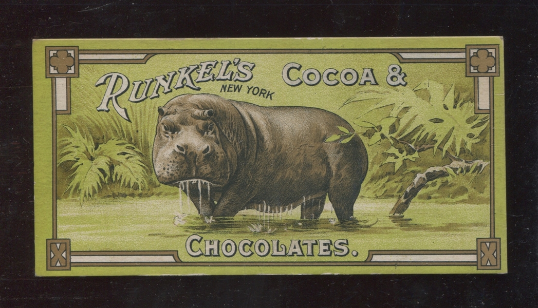 F210 Runkel's Cocoa Animals - Hippopotamus