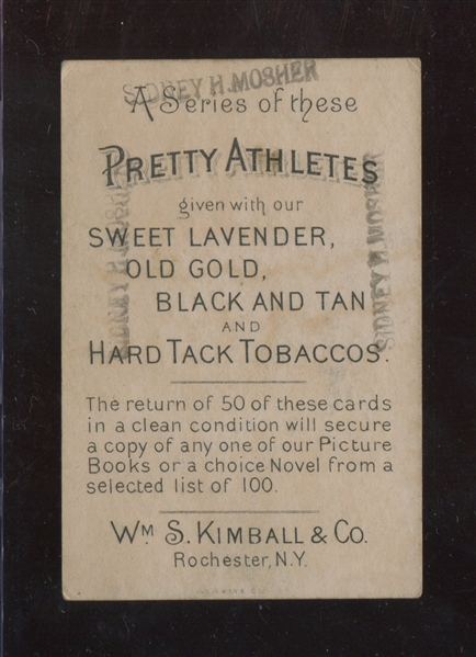 N196 Kimball Cigarettes Pretty Athletes - Skipping Rope